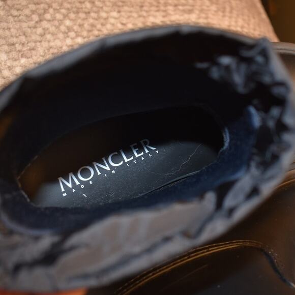 Moncler Women's Black Kickstream Rubber Waterproof Boots Size IT 39 US 9 - Picture 8 of 10